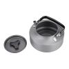 Aluminum Teapot, Portable 1.1L Aluminum Teapot Camping Teapot Over The Fire Stove Top Teapot Kettle Coffee Tea Pot for Camping Hiking Kitchen(Black) view 2