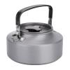 Aluminum Teapot, Portable 1.1L Aluminum Teapot Camping Teapot Over The Fire Stove Top Teapot Kettle Coffee Tea Pot for Camping Hiking Kitchen(Black) view 4