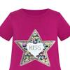 Sunny Fashion Girls Dress Cotton Casual Star Embroidered Violet Red Size 4 view 4