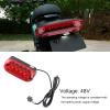 Brake Light, 48V Electric Brake Light LED Tail Light Rear Tail Light Warning Lamp Cycling Accessories Riding Lights view 2