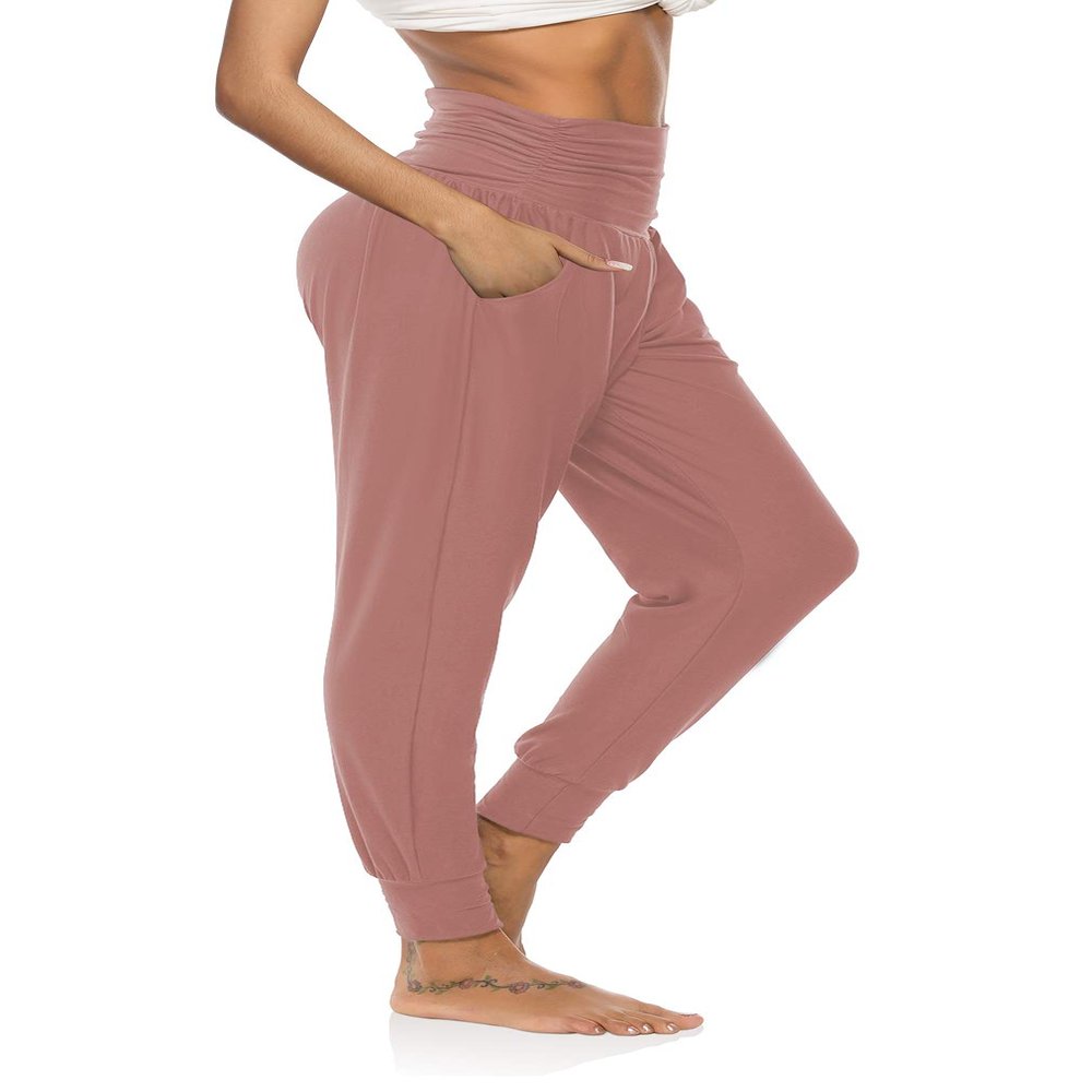 DIBAOLONG Womens Camo Yoga Sweatpants Loose Workout Joggers Pants with Pockets Comfy Lounge Pants L
