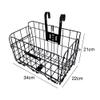 beiyoule Foldable Bike Basket, Detachable Front Rear Bike Basket Wire Mesh Bicycle Hanging Rack for Mountain Bike Accessories Bike Frame Basket view 2