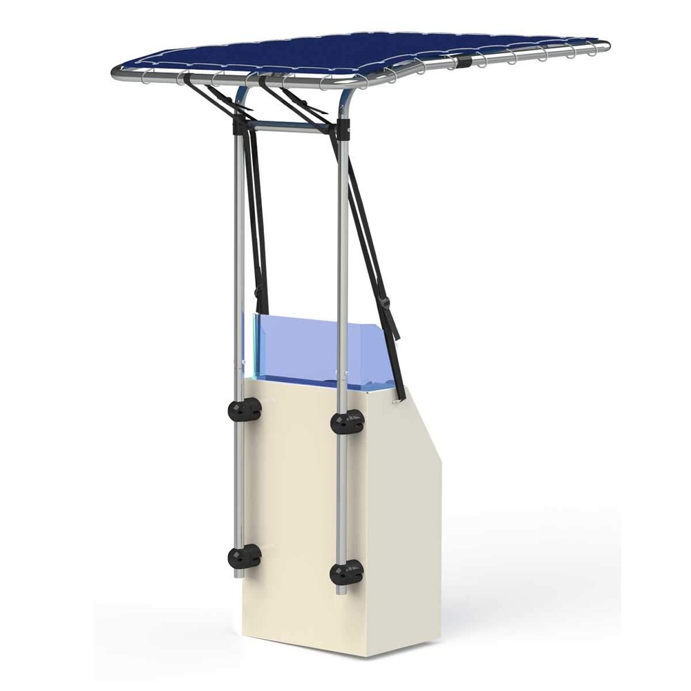 Oceansouth Retractable Seagull T-Top (Blue, Length 59" Width 55")