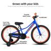 JOYSTAR 20 Inch Boys Bike with Training Wheels for 5-9 Years Old Children 20" Kids Mountain Bikes for Early Rider Kids' Bicycles Blue view 2