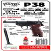 Wearable4U - Umarex Walther P38 Semi Auto CO2 Air Pistol BB Airgun Blowback Pistol Set with 5X 12gr CO2 Tanks and Pack of 1500 4.5mm (.177) Steel Umarex Precision BBS Bundle view 3