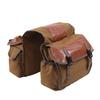 UNISTRENGH Updated Bike Pannier Bags Canvas Cycling Equipment Pack Multifunctional Messenger Rear Seat Trunk Carrier Bag Bicycle Shelf Pack Saddle Bag for MTB, Riding, Bike Touring (Khaki) view 1