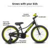 JOYSTAR 20 Inch Boys Bike with Training Wheels for 5-9 Years Old Kids 20" Kids Mountain Bikes for Early Rider Kids' Bicycles Black view 2