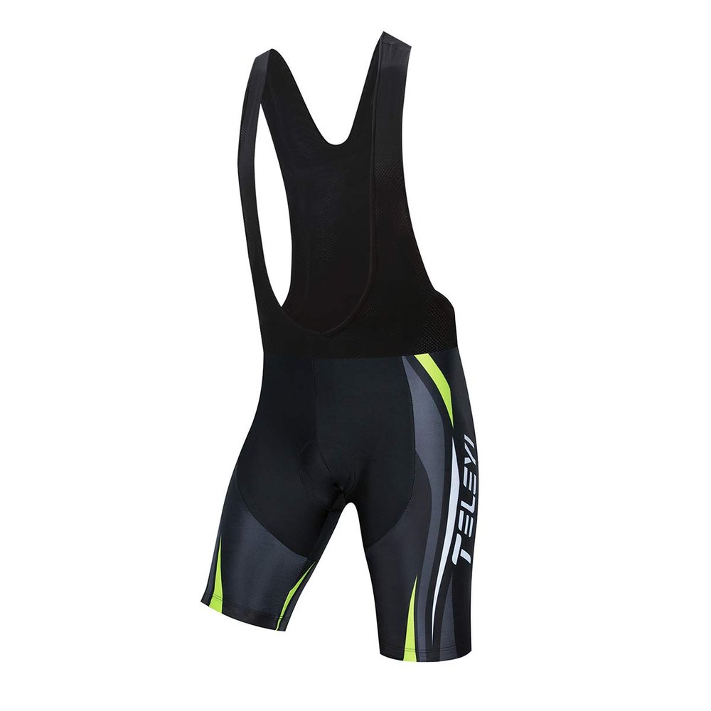Weimostar Cycling Bike Bib Shorts Men Padded Tights Bicycle Pants Green Size XXXL