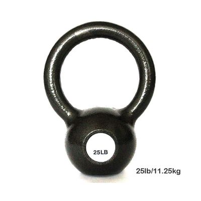 AGYH Kettlebells Black Cast Iron Kettlebell, Large Round Handle, Male And Female Strength Training Equipment,15lb/20lb/25lb/30lb/35lb/40lb/45lb/50lb (Size : 25lb/11.25kg)