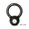 AGYH Kettlebells Black Cast Iron Kettlebell, Male And Female Upper Body Torso And Leg Strength Training Equipment, Weight Range 15lb-50lb (Size : 25lb/11.25kg) view 2