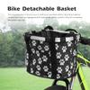 Lixada Bike Basket, Small Pet Cat Dog Carrier Bicycle Handlebar Front Basket Folding Detachable Removable Easy Install Quick Released Picnic Shopping Bag, Max. Bearing: 11lbs view 2