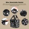 Lixada Bike Basket, Small Pet Cat Dog Carrier Bicycle Handlebar Front Basket Folding Detachable Removable Easy Install Quick Released Picnic Shopping Bag, Max. Bearing: 11lbs view 4