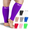 Zeta Wear Plus Size Calf Compression Sleeves for Women and Men 2XL (Purple), Wide Calf Footless 15-19 mmHg Graduated Support, Fits Calves to 30 inch / 76 cm, for Travel, Recovery view 1