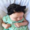 HZUX Newborn Baby Cotton Cloth Turban Toddler Rabbit Hospital Hat Kids Set Baby Cap Ear Hat view 2