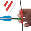 Sumind 6 Sets Bowstring Finger Guards Archery Bowstring Finger Protector for Hunting (Red) view 2