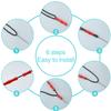 Sumind 6 Sets Bowstring Finger Guards Archery Bowstring Finger Protector for Hunting (Red) view 4