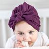 HZUX Newborn Baby Cotton Cloth Turban Toddler Rabbit Hospital Hat Kids Set Baby Cap Ear Hat view 2