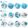 HOMEGOAL 3 Pairs Floaties Inflatable Swim Arm Bands Floatation Sleeves Swimming Rings Floats Tube Armlets for Kids and Adult (Blue) view 3