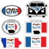 6x Iowa Vinyl Waterproof Stickers - each sticker is approx 10cm / 4inches view 1