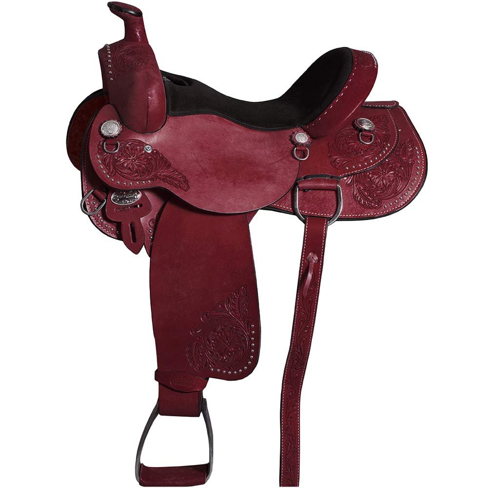 HILASON Western Horse Saddle American Leather Ranch Roping Cowboy | Hand Tooled Wade & for Horses