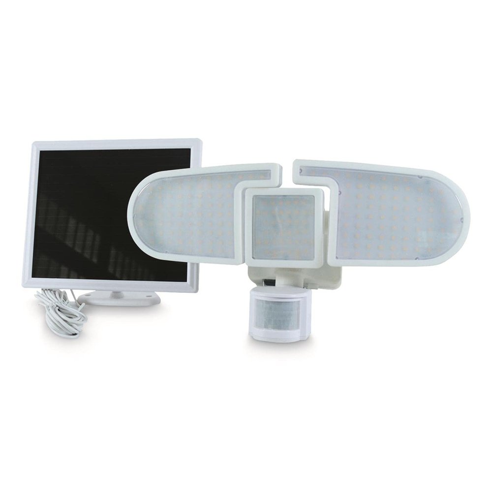 Nature Power 205 LED Triple Head Solar Motion Security Light (New 2020)
