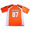 boriz H MCCRINGLEBERRY 87 Rhinos Football Jersey Stitch (50) Orange view 1