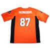 boriz H MCCRINGLEBERRY 87 Rhinos Football Jersey Stitch (50) Orange view 2