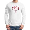 AL03 - Troy Trojans Arch Logo Long Sleeve - 2X-Large - White view 2