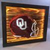 Framed and Lighted College Football Helmet (Oklahoma Sooners) view 3