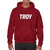 AH01 - Troy Trojans Basic Block Hoodie - 2X-Large - Cardinal view 2
