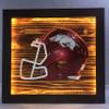 Framed and Lighted College Football Helmet (Arkansas Razorbacks) view 1