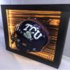 Framed and Lighted College Football Helmet (TCU Horned Frogs) view 3