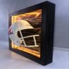 Framed and Lighted College Football Helmet (Houston Cougars) view 2