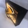 Framed and Lighted College Football Helmet (LSU Tigers) view 3