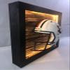 Framed and Lighted College Football Helmet (Auburn Tigers) view 2