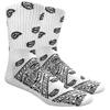 Mad Toro Paisley Bandana Crew Socks (White Paisley Bandana) view 1