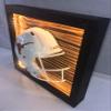 Framed and Lighted College Football Helmet (Texas Longhorns) view 3