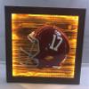 Framed and Lighted College Football Helmet (Alabama Crimson) view 1