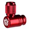 Turbulent CO2 Bike Tire Inflator Set - Presta and Schrader Valve Compatible - Quick Air Pump Tool for Mountain Bike - MTB - Road - Off-Road Bicycles - Insulated Sleeve - Cartridge Not Included (Red) view 3