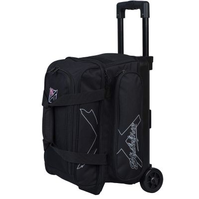 Strikeforce Hybrid Double Roller Bowling Bag (Black)