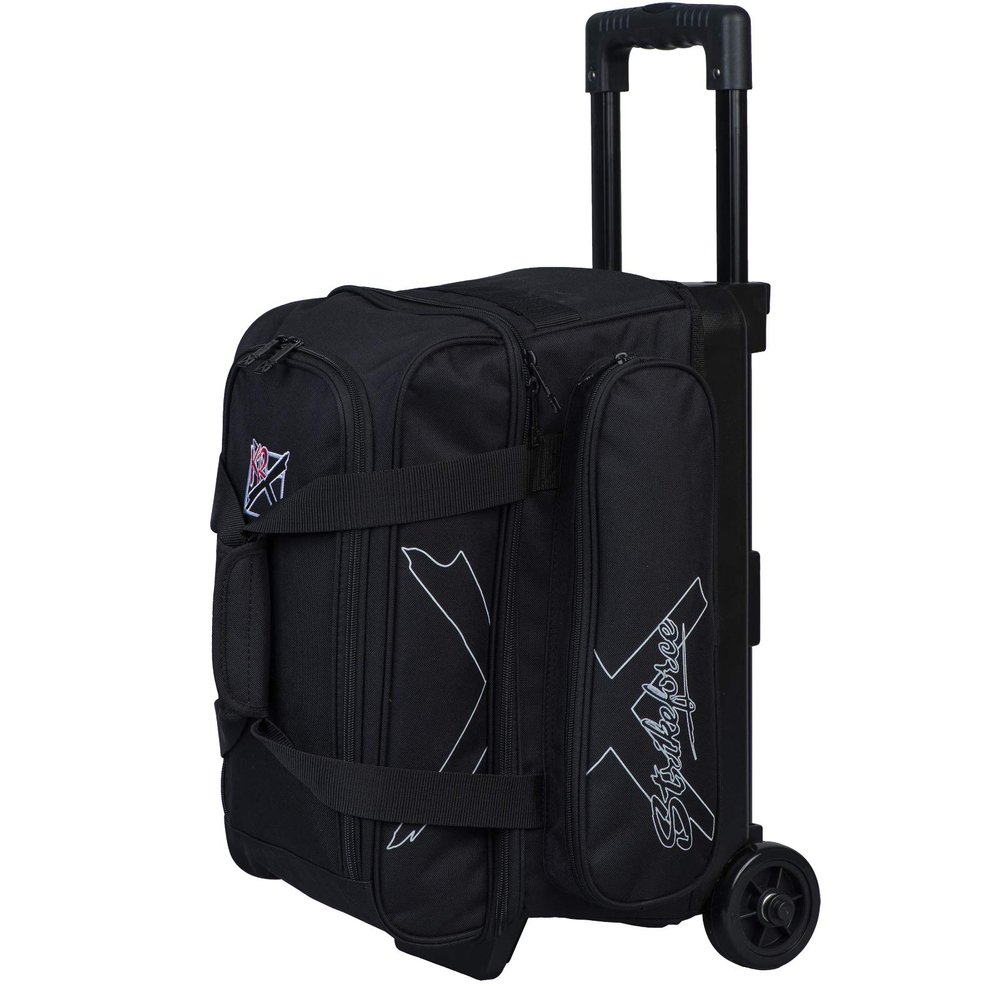 Strikeforce Hybrid Double Roller Bowling Bag (Black)