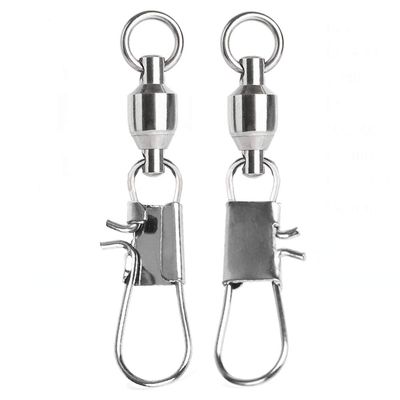AMYSPORTS Stainless Steel Fishing Swivel Snap Ball Bearing Snap Swivels Fishing High Strength Saltwater Swivels Snaps Interlock Fishing Tackle Swivel Fishing Line Connector 25pcs 37.9lbs