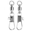 AMYSPORTS Stainless Steel Fishing Swivel Snap Ball Bearing Snap Swivels Fishing High Strength Saltwater Swivels Snaps Interlock Fishing Tackle Swivel Fishing Line Connector 25pcs 37.9lbs view 1