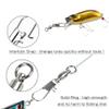 AMYSPORTS Stainless Steel Fishing Swivel Snap Ball Bearing Snap Swivels Fishing High Strength Saltwater Swivels Snaps Interlock Fishing Tackle Swivel Fishing Line Connector 25pcs 37.9lbs view 4
