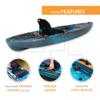 Lifetime Tamarack Pro 103 Sit-On-Top Kayak, Lightning Fusion, 10 ft. 3 in. view 4