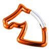 Arenbel 2" Aluminum Car Keychain D-Ring Spring Loaded Gate Carabiners Hook Clip Snaphook Holder, Orange