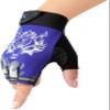 Kids Half Finger Cycling Gloves Sport Gloves Children Non-Slip Gel Short Gloves Shockproof Fingerless Mitts Breathable UV Protection Outdoor Gloves for Boys Girls Biking Riding Camping Hiking view 1