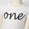 ACSUSS Infant Baby's Cotton Short Sleeves T-Shirt Tops Tees Boys Girls Letter One Print First Birthday Party Shirt Ivory 6-12 Months view 4