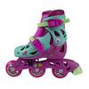 PlayWheels Trolls Glitter Convertible 2-in-1 Skates  Junior Size 6-9, Switch Between Tri-Wheel and Inline for Versatile Skating Fun, Adjustable Fit with Secure Straps and Comfortable Padding view 4