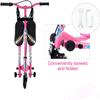 AODI Swing Scooter for Kids, 3 Wheels Foldable Wiggle Kick Scooter Push Drifting with 4 Adjustable Handlebar & 2 Rear LED Wheel for Boys and Girls Ages 3-8 view 3